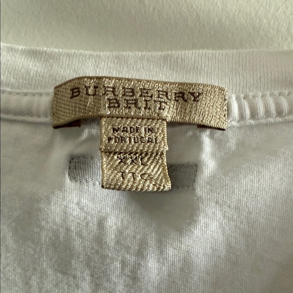 Burberry Blue and Gray Block Men's Cotton T-Shirt sz XXL worn few times - Picture 3 of 5